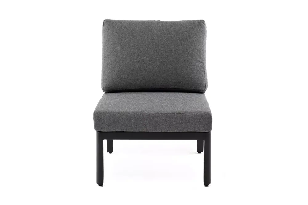 "Париж" модуль диванный алюминиевый центральный, цвет серый