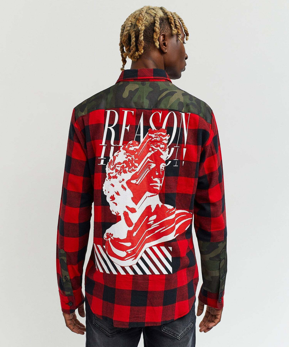 Мужская рубашка REASON Camo Plaid