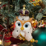Сова в короне, ёлочная игрушка [Арт. В97800]