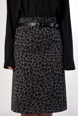 Юбка женская 4192АП, Леопард #225Лед014192АП