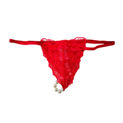 Набор Brazilian Panty Sliding Gel Strawberry + повязка (красная)