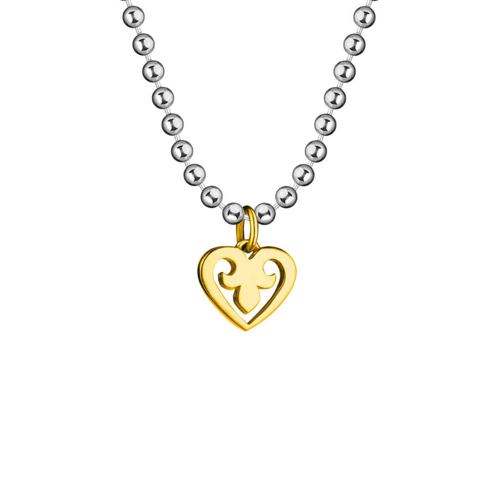 Подвеска СЕРДЕЧКО биколор