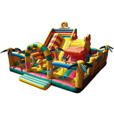 Надувной батут "Мульти-сафари-утка" 7*7*4,5 м