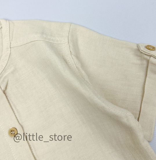 Комплект муслиновый с шортами, Серый/лен