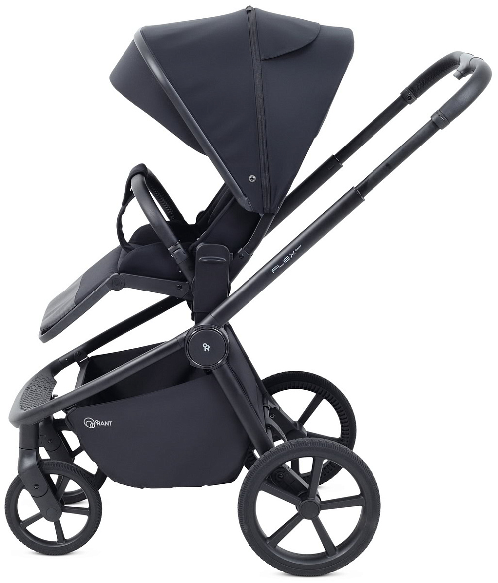 Детская коляска Rant Flex Therm Soft 3 в 1 с автокреслом Miro Black Midnight Black