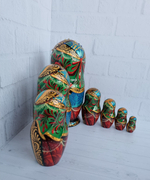 Матрешка "Сказка о золотом петушке" 7 мест