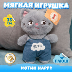 Мягкая игрушка плюшевый Кот в подарок для девочек мальчиков