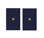 Фальшпогоны Полиция темно-синие с вышитыми звездами мл. лейтенант