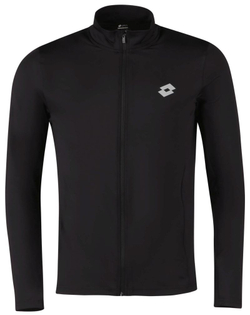 Мужская теннисная кофта Lotto Running Sweat Full Zip - all black