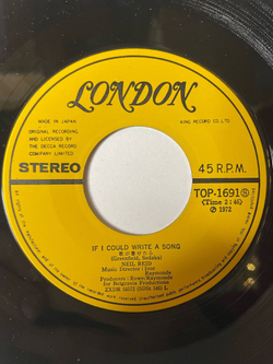 Винтажная виниловая пластинка LP Neil Reid Mother Of Mine (Japan 1972) 7 дюймов