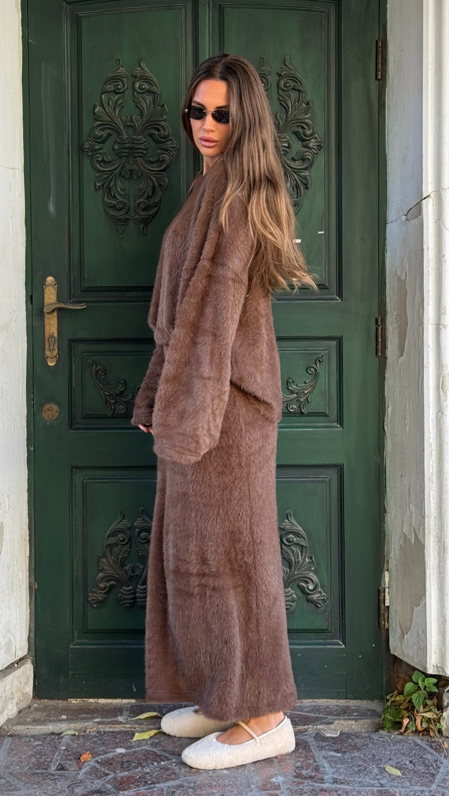 Костюм "Тоскана" оттенок кленовый пекан (юбка,ждемпер)