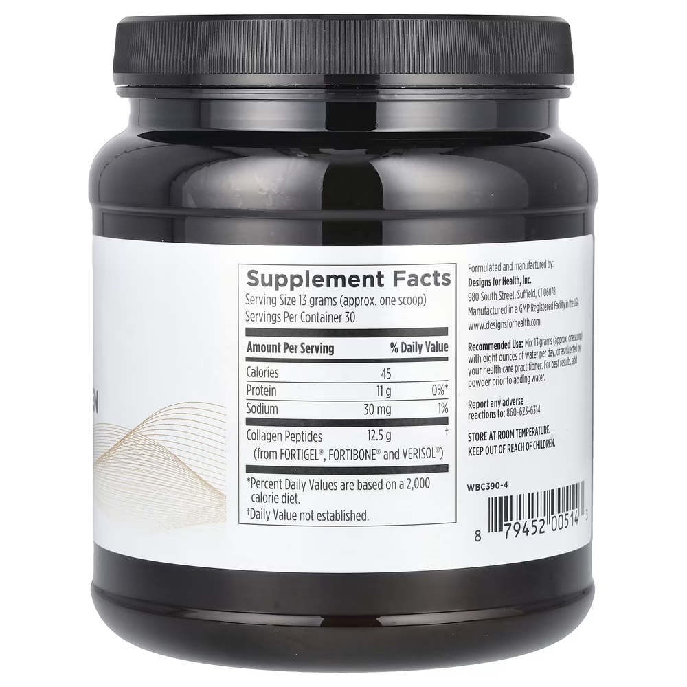 Designs For Health - WBC390 - Whole Body Collagen - 390 gr