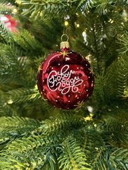 Ёлочное украшение Лошадка 90 мм., красный, стекло, Ёлочка (С1151/2)