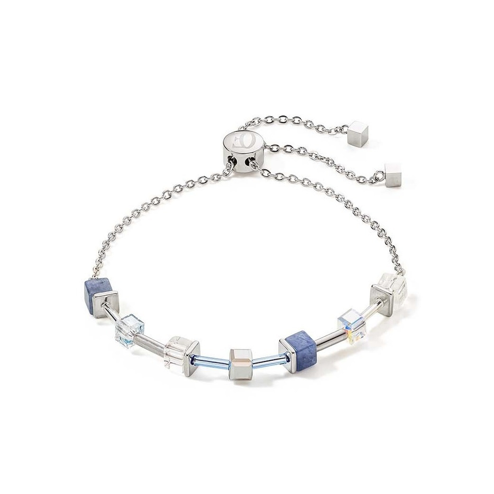 Браслет Coeur de Lion Silver-blue 5074/30-0700 цвет голубой, серебряный