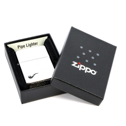 Зажигалка для трубок Zippo Brushed Chrome, латунь с никеле-хром., покрытием, серебристая, 36х12x56 м