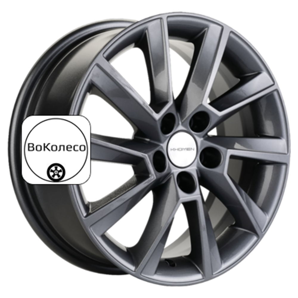 6x16/5x100 ET38 D57,1 KHW1604 (Kamiq/Rapid/Scala) Gray Khomen Wheels
