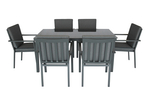 Набор мебели Эдмонд арт.GS065 серый, серый 3 уп. (стол 1кор.+6 стульев (штабель с под.)+под.в кор.) "Garden story"