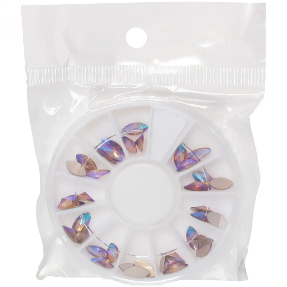 Украшение для нейл-арта «VivA Manicur- Капельки», прозрачные, в пакете, 7*7 см
