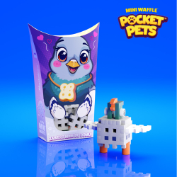 Конструктор Marioinex Mini Waffle Pocket Pets 907177 «Голубь» 16 деталей 907177 — фото 3