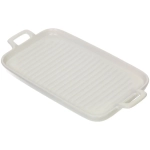 Блюдо керамическое «Акварель» 29*15*2,5см, молочное