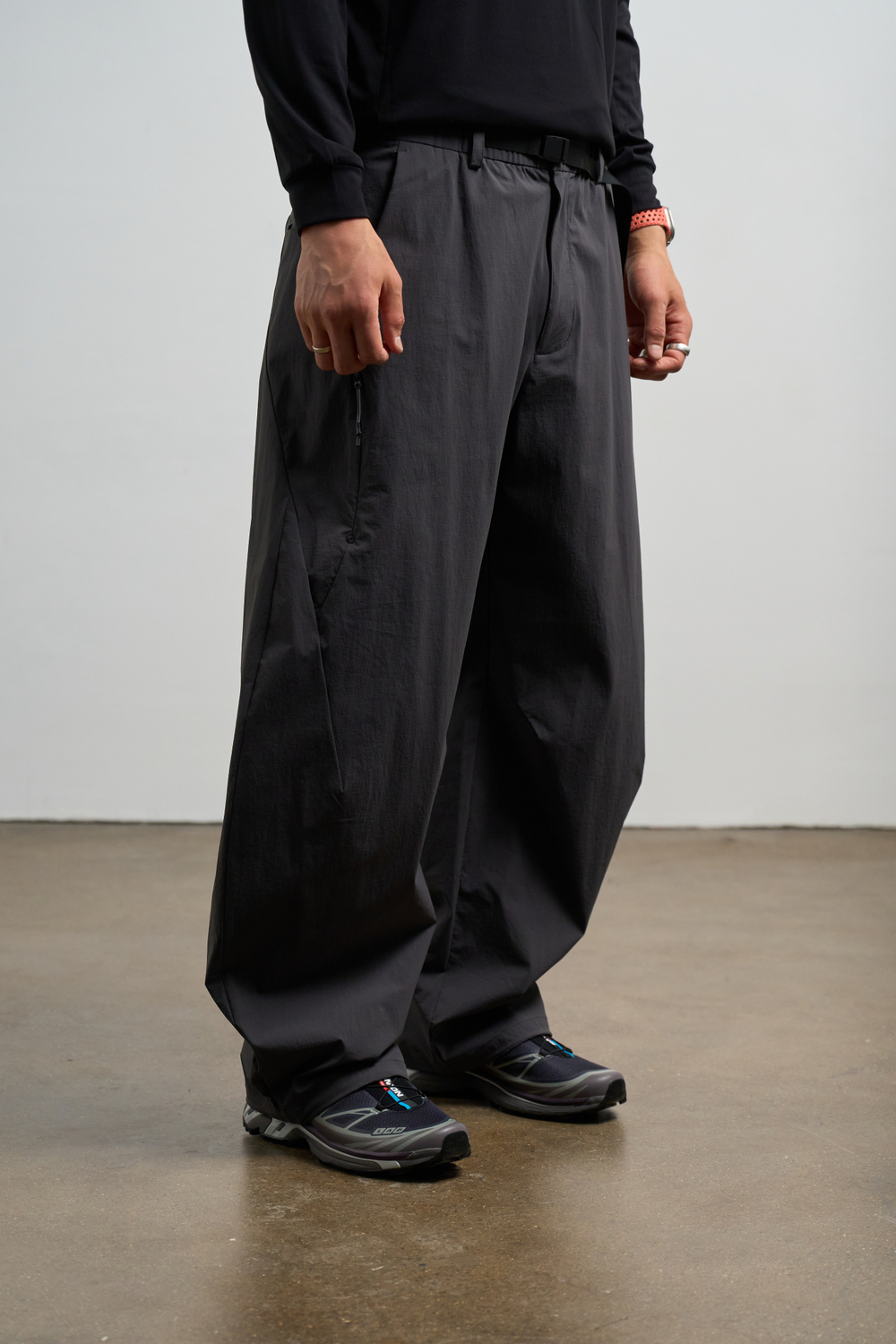 Брюки Nothomme Monterest Limited Edition Nylon Multi-Pocket Softshell Wide-Leg Pants "Dark Fog Gray"