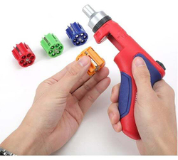 Реверсивная пистолетная отвертка WORKPRO с храповым механизмом и автоматической сменой бит 24 насадки WP221048