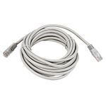 Шнур коммутационный, патч-корд U/UTP RJ45-RJ45, CAT 5e, PVC серый, 3м REXANT