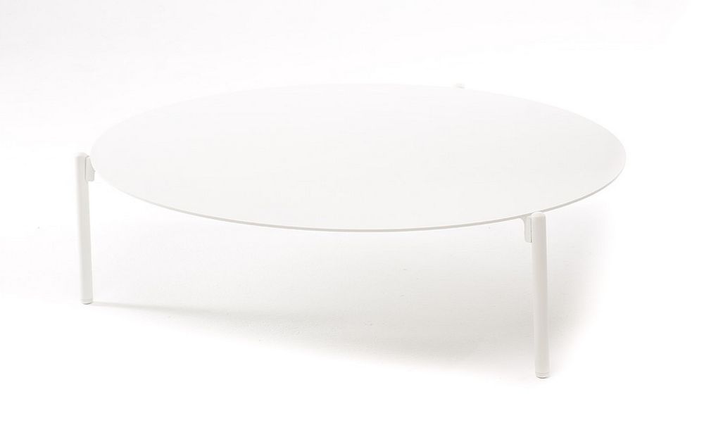 "Тоскана" журнальный столик круглый Ø103, H28,5, цвет белый