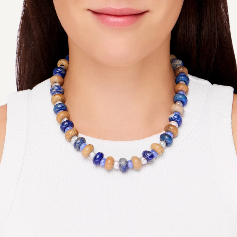 Колье Цветущий Сад – Синее