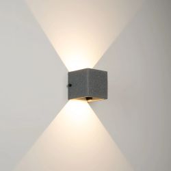 Светильник LGD-PERAN-WALL-S120x120-6W Warm3000 (BK, 0-80 deg, 230V) (Arlight, IP65 Бетон, 3 года) 051748