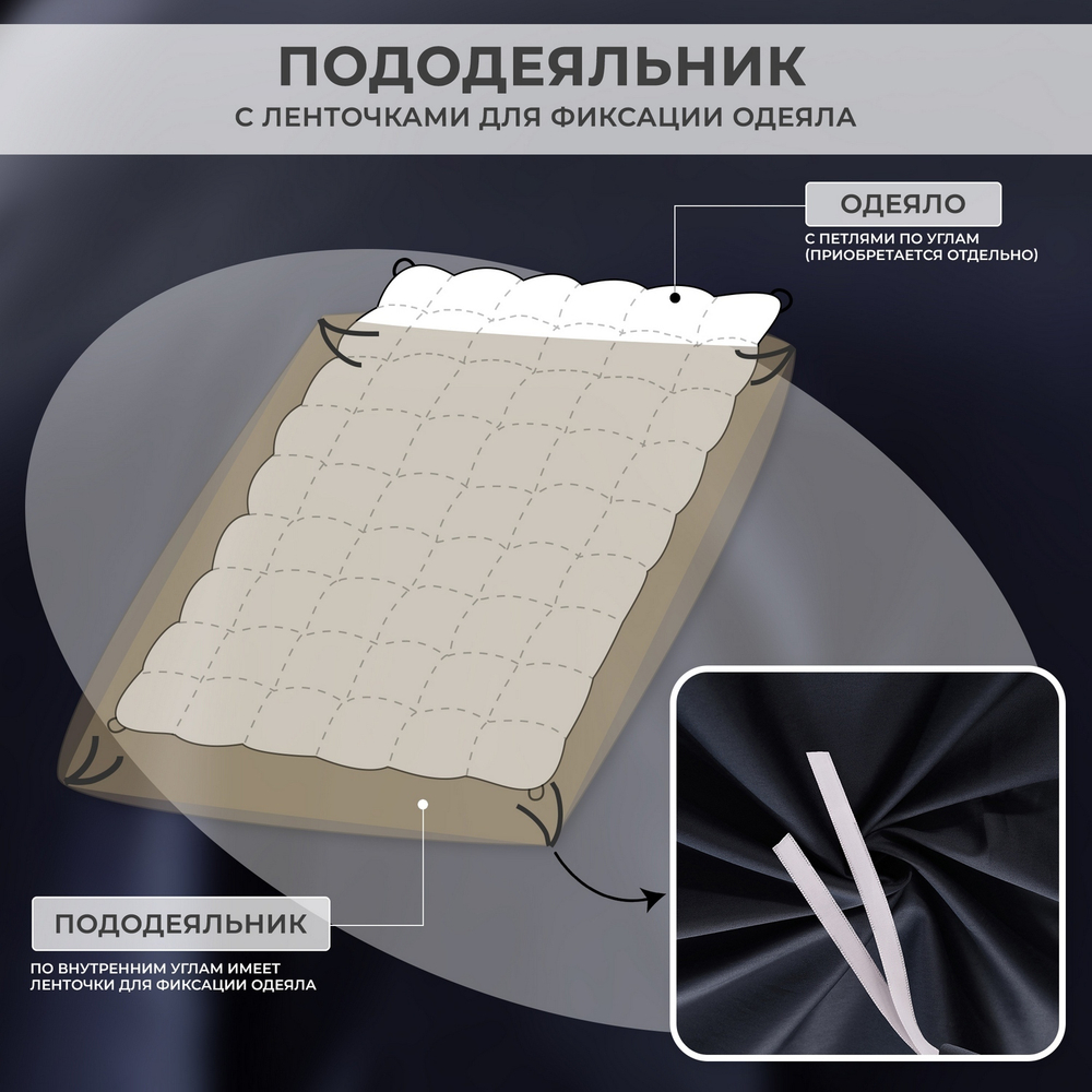 Комплект постельного белья Однотонный Сатин Премиум OCP011
