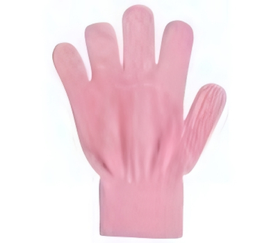 Перчатки детские одинарные, цвет розовый, 1-2 года, 1 шт.