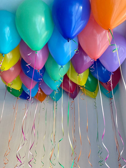 Разноцветные яркие шары под потолок, 30шт №2846