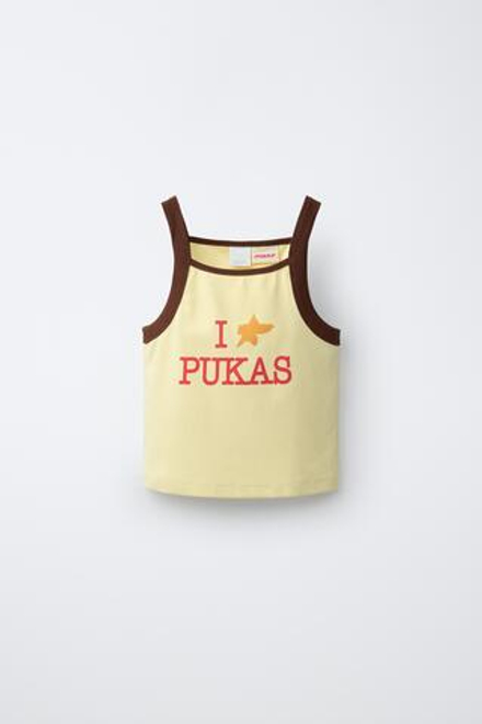 ZARA X PUKAS ФУТБОЛКА PUKAS SURF, ЖЕЛТЫЙ