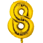 Фольгированные цифры в золотом цвете 66 см / 102 см