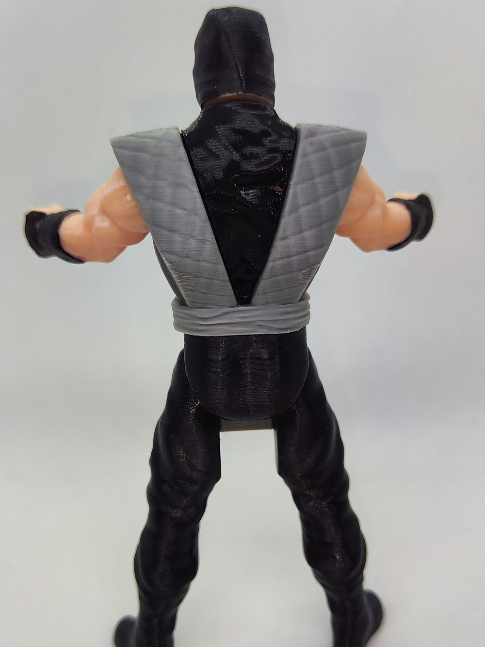 Подвижная фигурка "Смоук" Mortal Kombat, пластик, цвет серый