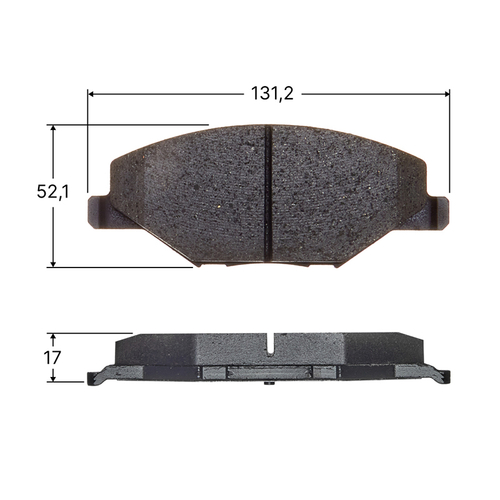 Колодки тормозные дисковые Avantech передние (противоскрипная пластина в компл.) AV1901