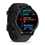 Смарт часы Garmin Venu 3 черные с серым безелем