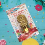 Свеча для торта Цифра Блеск «9» 5 см, золото