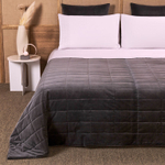 Покрывало Frette Luxury Cashmere Velvet Manogany Grey (270 x 260 см)