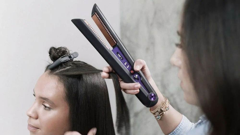 Беспроводной выпрямитель для волос Dyson Corrale HS03 никель/фуксия