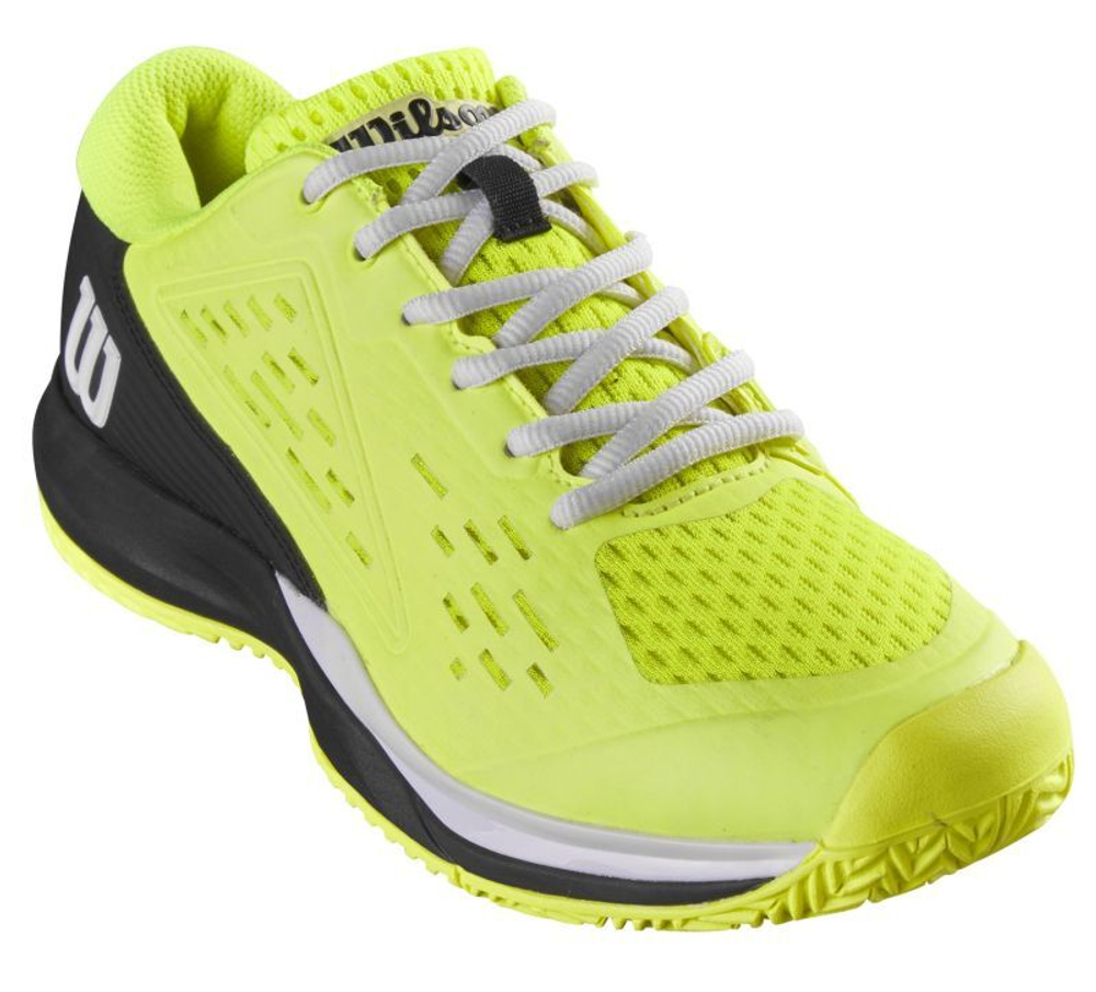 детские Кроссовки теннисные Wilson Rush Pro Ace JR - safety yellow/black/white