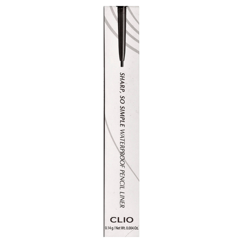 Clio, Sharp, водостойкая подводка для карандашей So Simple, 03 черно-коричневый, 0,14 г (0,004 унции)