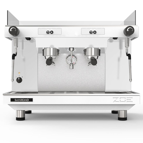 Кофемашина Sanremo Zoe SAP (полуавтомат) 2 высокие гр. белая