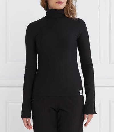 Гольф TAB SPLIT RIB MOCK NECK CALVIN KLEIN JEANS - черный(J20J222014)