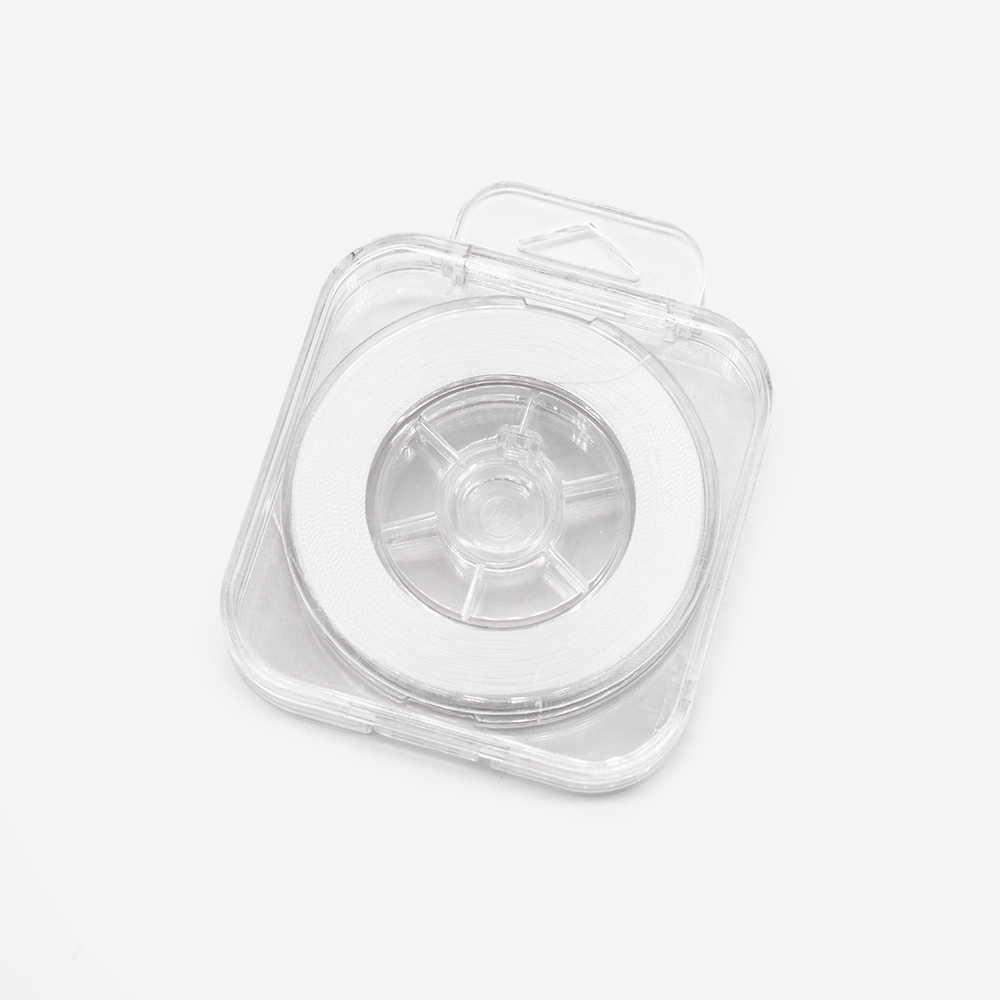 Нить для жемчуга, бусин и бисера, нейлон, оттенок "Белый", 0,2мм