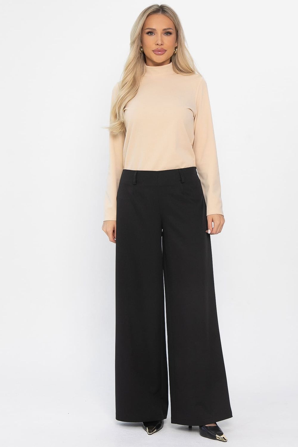 Брюки палаццо Настроение города (черные) Б14508-8М LT Collection