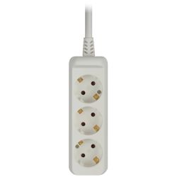 Удлинитель электрический ЭРА U-3e-3m-3x1,5 с заземлением 3 розетки 3м ПВС 3x1,5мм2 16А