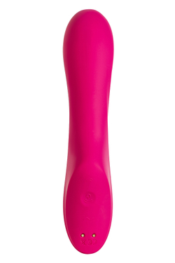 Вакуумный стимулятор клитора с вибрацией Satisfyer Curvy Trinity 3, красный, 17,7 см