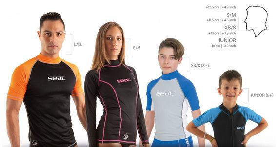 Маска полнолицевая Seac Magica White/Orange